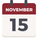 November 15 calendar icon