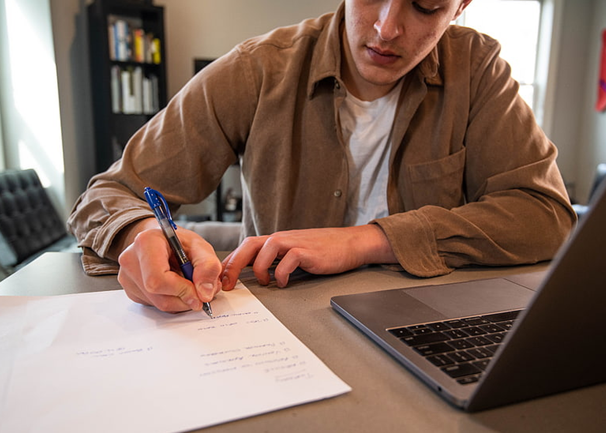 writing ""